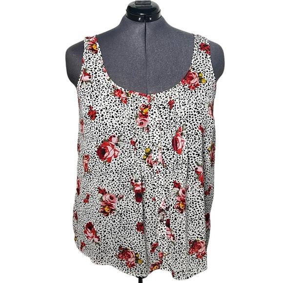 torrid Tops - Torrid Leopard and Floral Tank Top (Size 2)